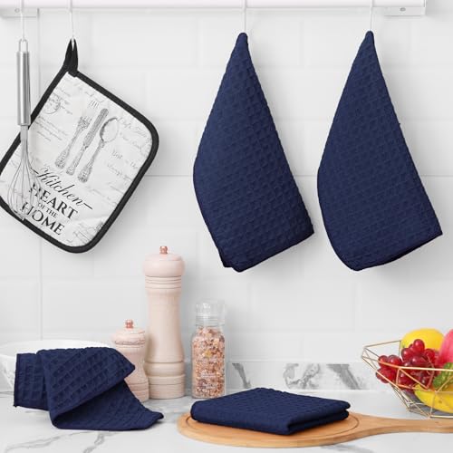 Microfiber Waffle Weave Kitchen Dish Cloths (8 Count)