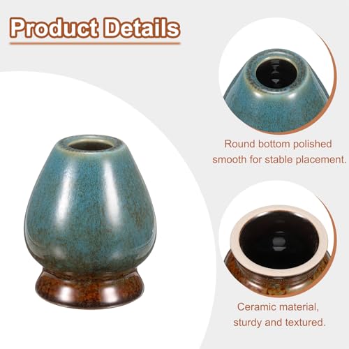 Ceramic Chasen Stand 70mm Matcha Whisk Holder Teas Set Whisks Stand Traditional Matcha Tea Chasen Holder Tea Set Accessories for Tea Tasting