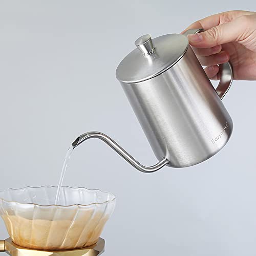 Gage Gooseneck Pour Over Coffee Kettle 12 oz Stainless Steel Hand Drip Long Narrow Spout