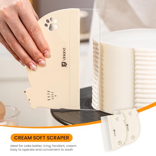 2 Pcs Cake Smoother Scraper (2 Count)
