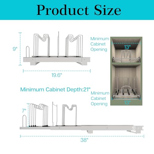 Pots and Pans Pull Out Organizer Under Cabinet