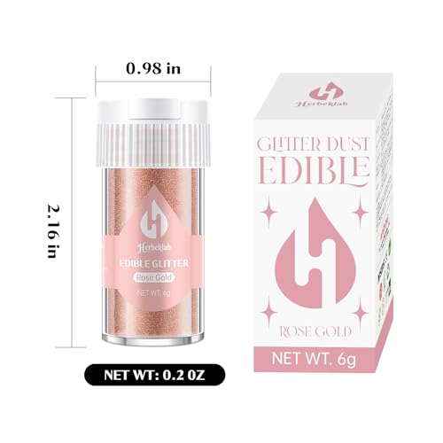 Rose Gold Edible Glitter