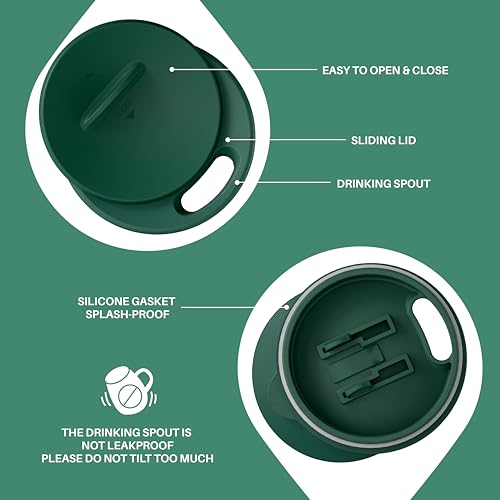 16 oz Insulated Coffee Mug with Lid and Handle