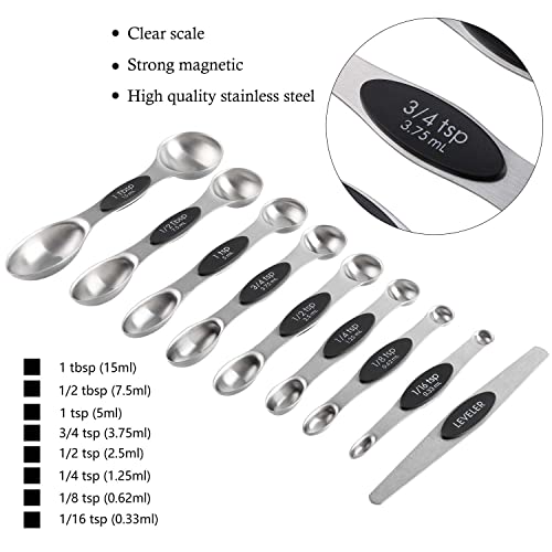 Magnetic Measuring Cups and Spoons Set Stainless Steel Measuring Cup&Spoon