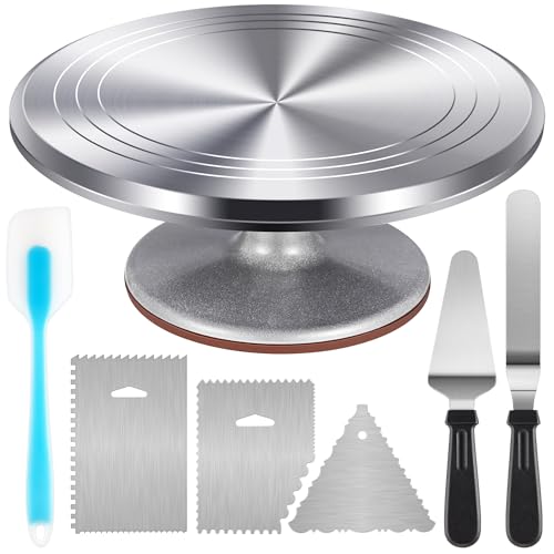 Aluminum Cake Stand Turntable Set for Decorating Baking Kit