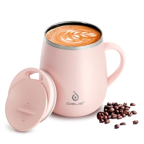 16 oz Insulated Coffee Mug with Lid and Handle