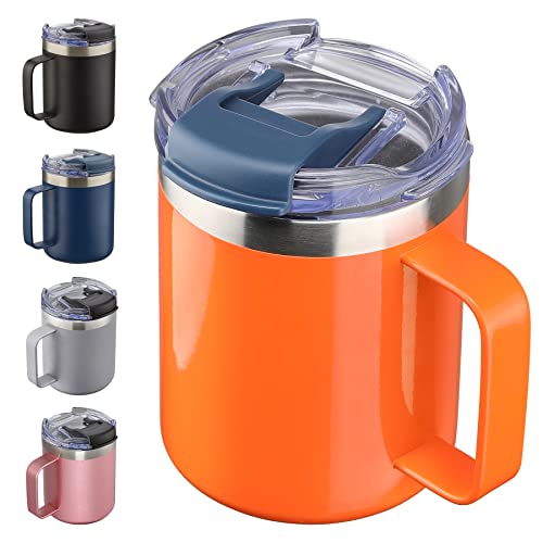 12oz Insulated Travel Coffee Mug with Handle
