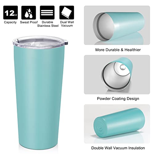 20oz Tumbler Bulk with Lid and Straw 12 Pack (12 Count)