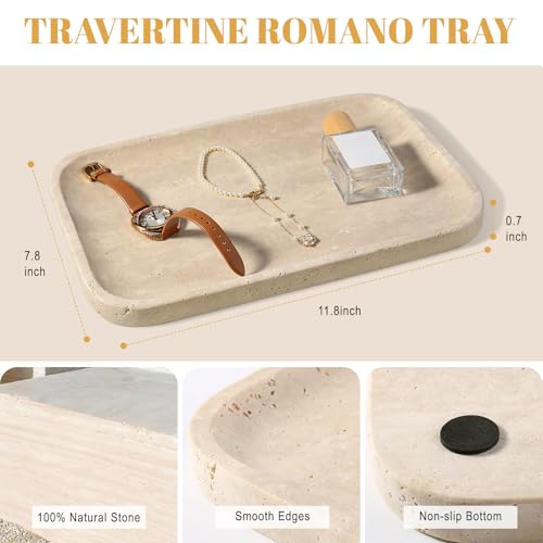 Romano Travertine Tray
