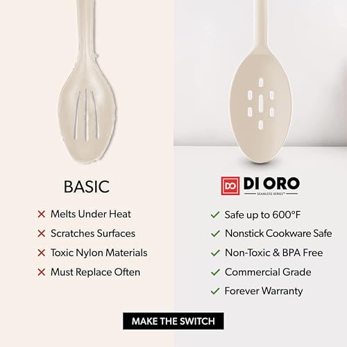 DI ORO Silicone Cooking Spoons (2 Count)