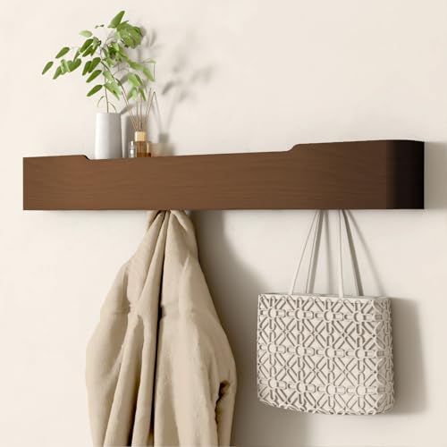 Wall Mounted Coat Rack with Shelf