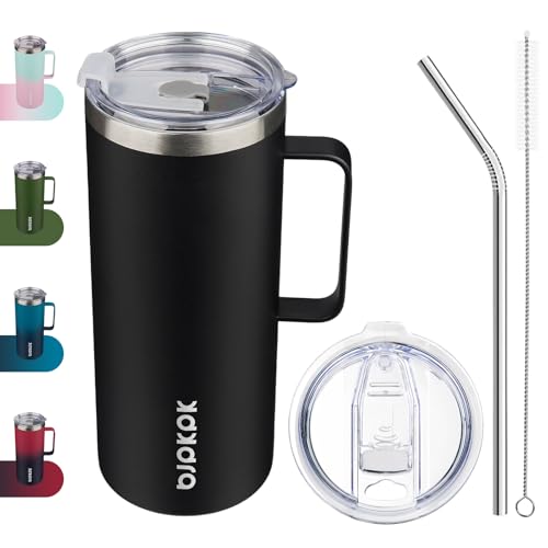 32oz Insulated Coffee Mug with Handle