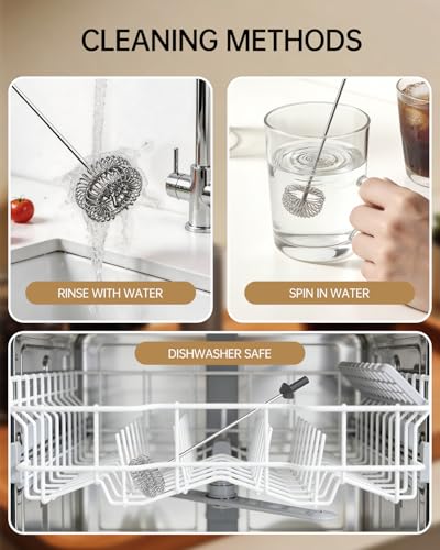 Upgraded Rechargeable Milk Frother Handheld