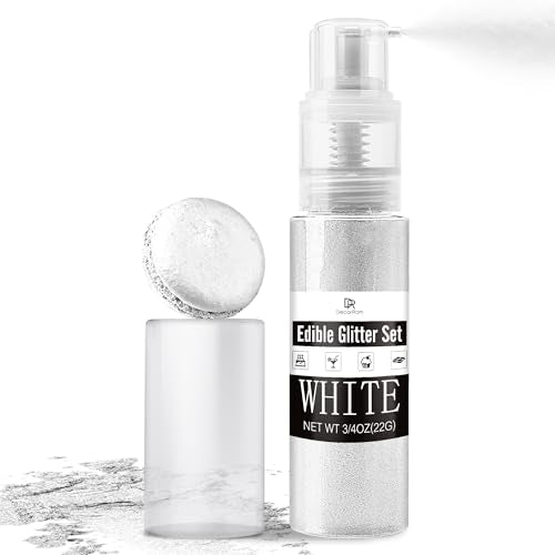 White Edible Glitter Spray