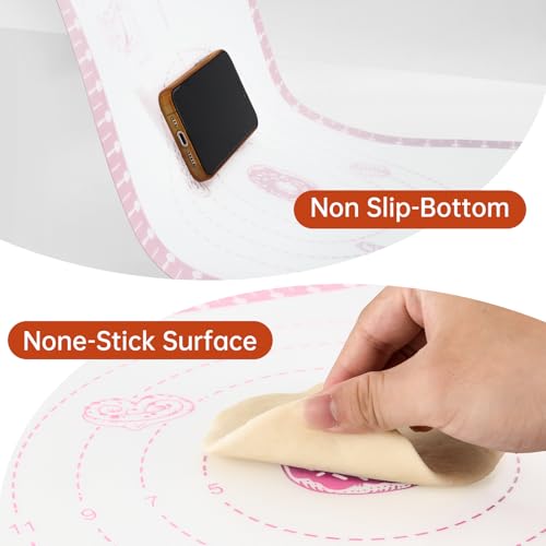 Non Slip Silicone Baking Mat With 10 Useful Recipes