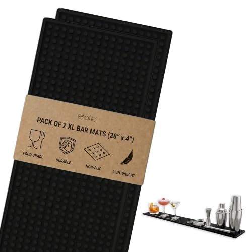 27.5” x 3.87” XL Professional Service Spill Bar Supply Mat Anti (2 Count)