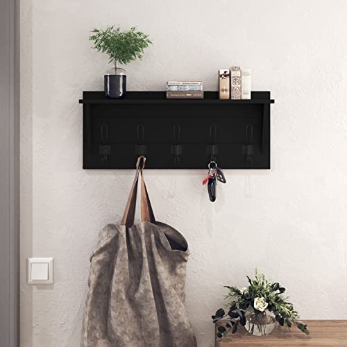 Wall Mounted Coat Rack Shelf