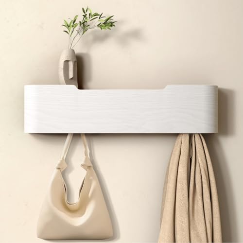 Wall Mounted Coat Rack with Shelf