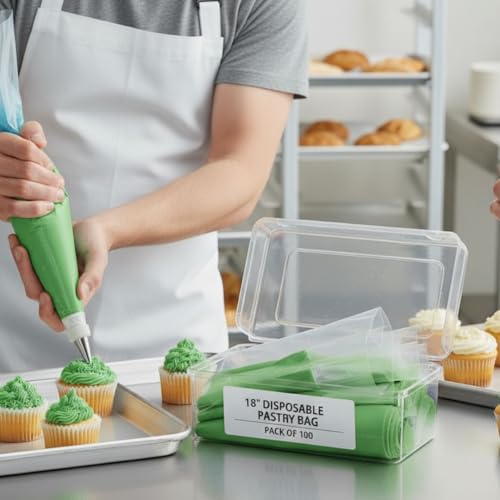 18" Disposable Pastry Bag Pack of 100