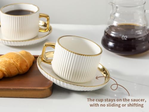 Cappuccino Cups with Saucers