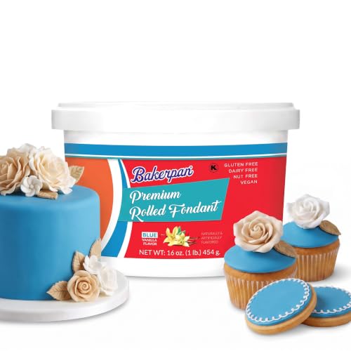 Premium Rolled Blue Fondant for Cake Decorating (16 Ounce)