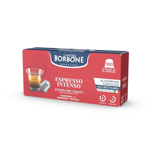 Espresso Intenso Aluminum Capsules Compatible with Nespresso Original Machines (100 Count)