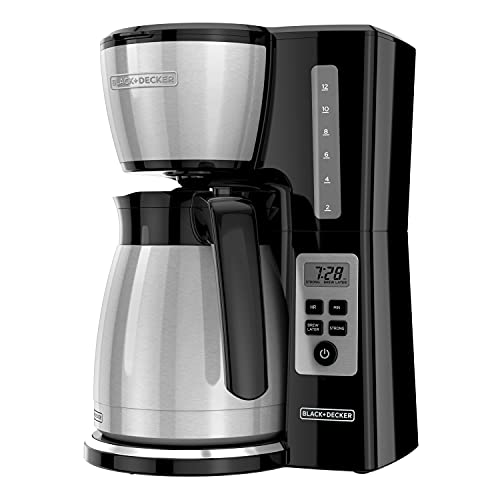 12 Cup Thermal Programmable Coffee Maker with Brew Strength and VORTEX Technology (12 Count)