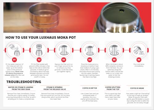 3 Cup Moka Pot (3 Count)