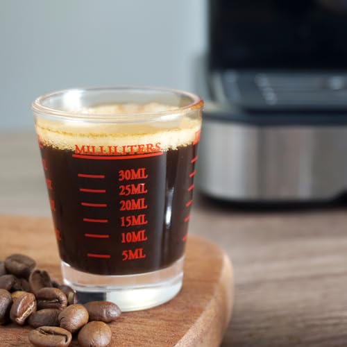 Shot Glasses Measuring cup Liquid Heavy Wine Espresso Shot Glass 26 (2 Count)
