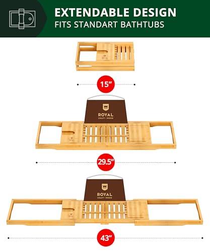 Premium Foldable Bathtub Tray Caddy