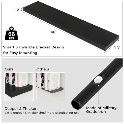 Floating Shelves for Wall (2 Count)