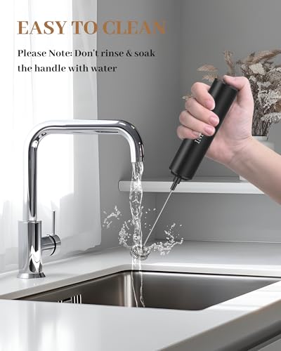 Rechargeable Milk Frother with Cover