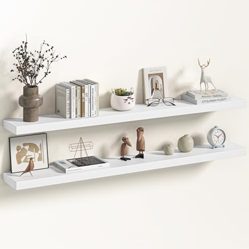 48 Inch Floating Shelves Wall Mounted for Display (2 Count)