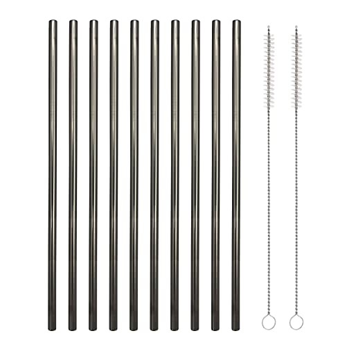 10 Pcs Stainless Steel Straws