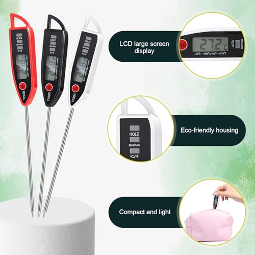 3 Set Digital Food Thermometer Long Probe Instant