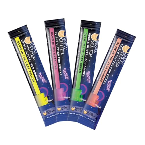 Blacklight Reactive Edible Glitter for Drinks