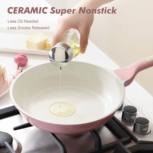 Nonstick Ceramic Frying Pan 9.5