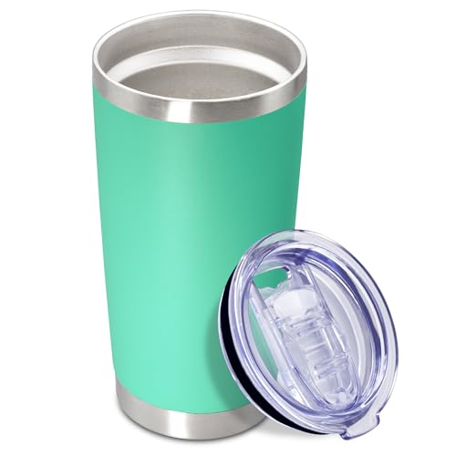 20oz Tumbler Insulated Coffee Tumblers with Lid StainlessSteel LightBlue 1P