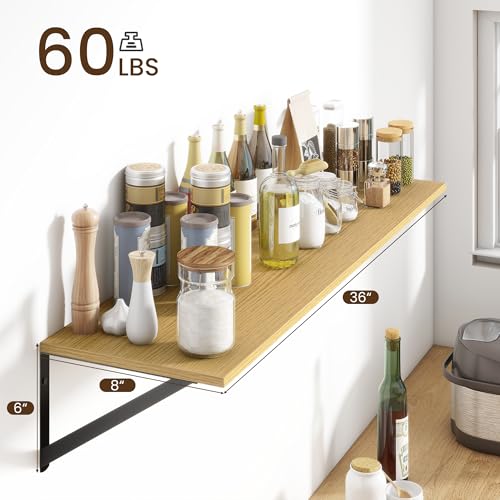 Deep Floating Shelves for Wall