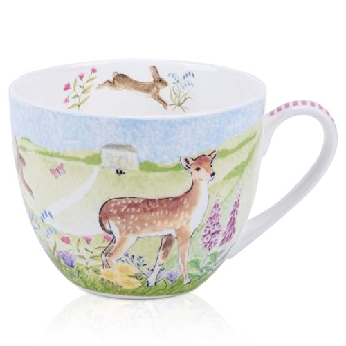 20 oz Deer & Wildflower Coffee Mug