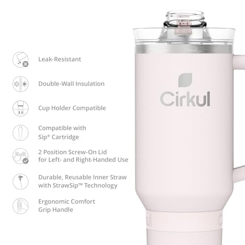 40oz. Cherry Blossom Stainless Steel Tumbler with Handle
