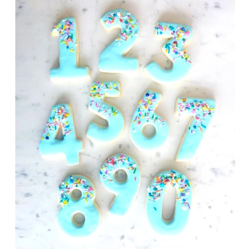 Number Cookie Cutters Shapes 9pcs (10 Count)