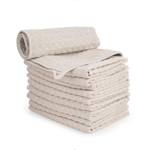 10 Pack Microfiber Espresso Barista Cleaning Towels (10 Count)