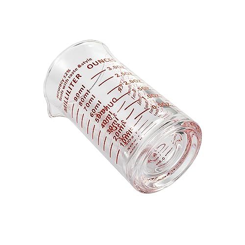 Ackers 3oz 90ml Glass Measuring Cup