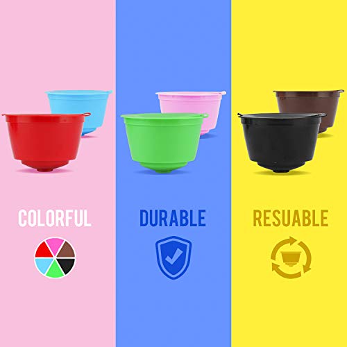Colorful Refillable Capsules Pods (6 Count)
