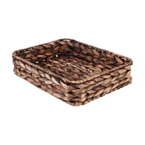 Water Hyacinth Woven Serving Tray Rectangular Hand