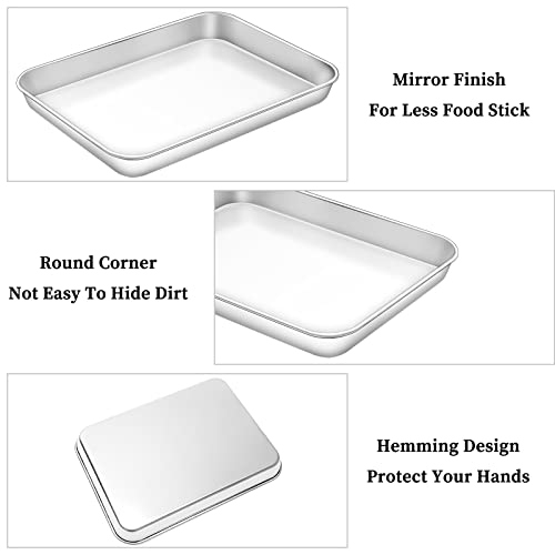 Baking Sheet with Rack Set [2 Sheets + 2 Racks]