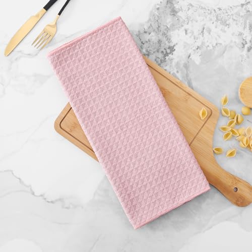 Microfiber Waffle Weave Kitchen Towels (6 Count)