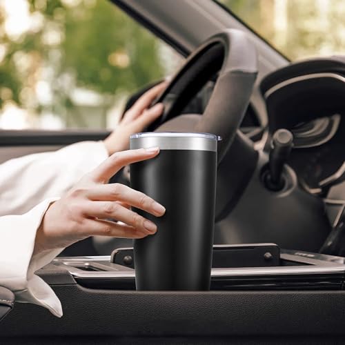 20 oz Tumbler with Lid Stainless Steel Insulated Tumblers Bulk Cups Mug (12 Count)