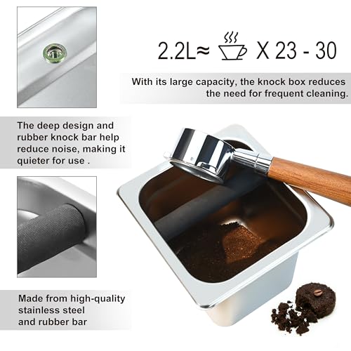 Stainless Steel Coffee Knock Box (50 Fl Oz)